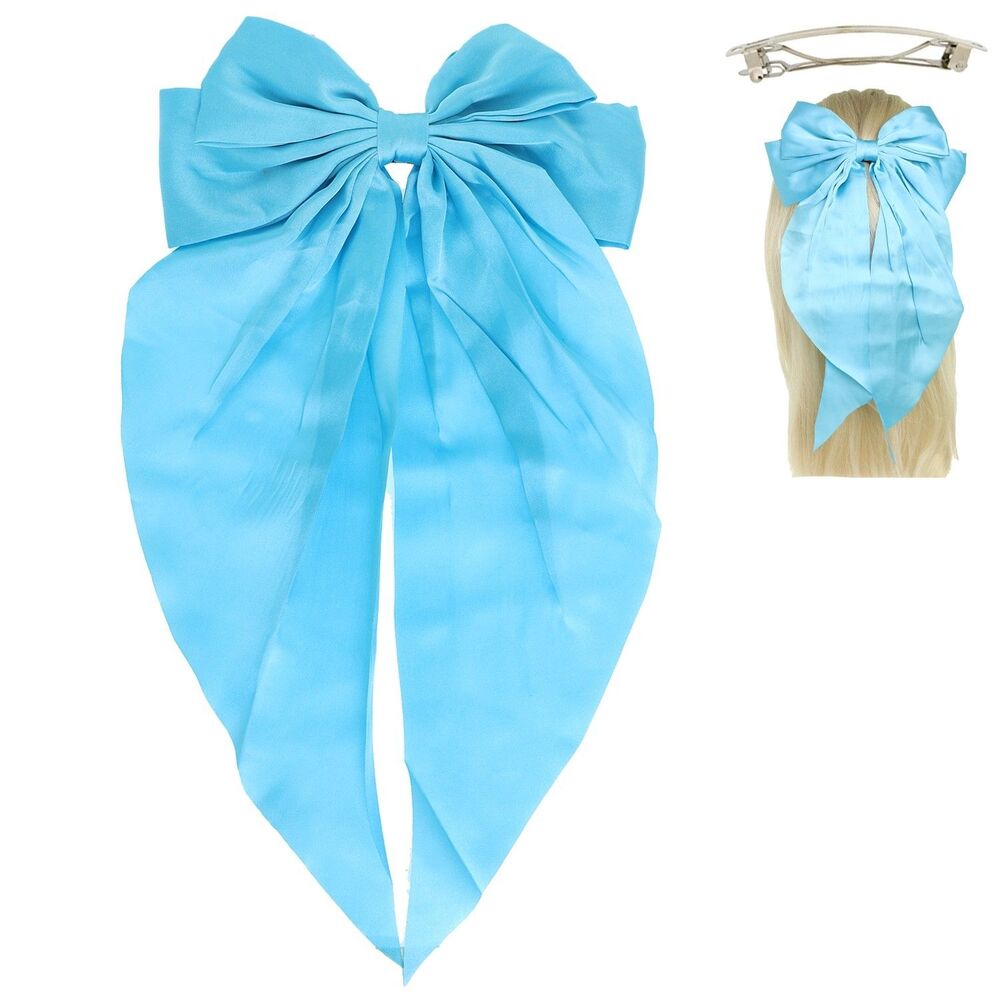 Fashion Fabric Bow Ribbon Barrette Hair Clip - Diona J - Picture 2 of 12